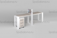Предыдущий товар - Маникюрный стол с подставкой для лаков и тумбой "Matrix" двухместный